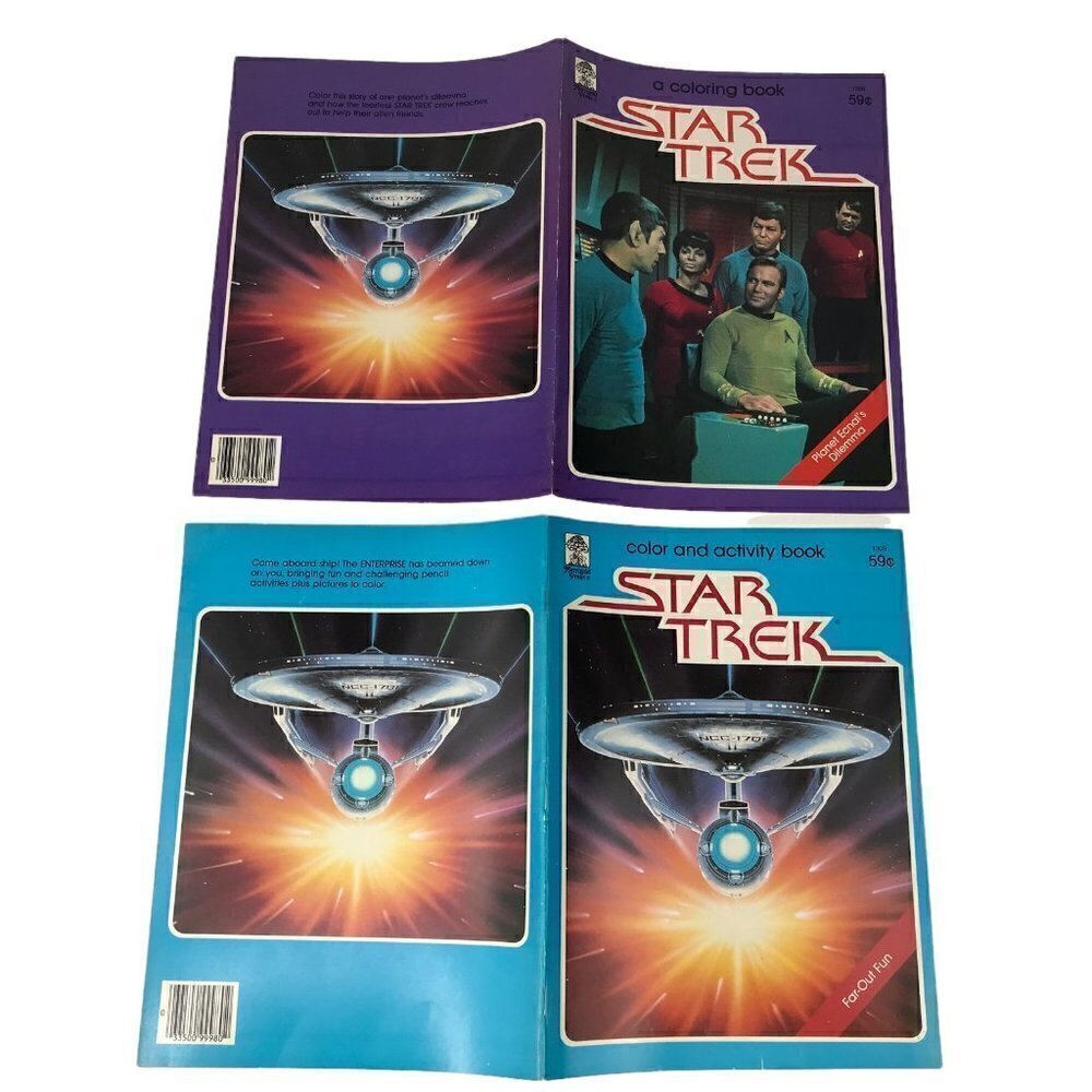 Star Trek Lot of 6 NOS Vintage Color and Activity Books Unused from 1979 & 1982 - Picture 8 of 12